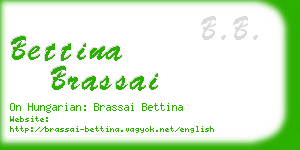 bettina brassai business card